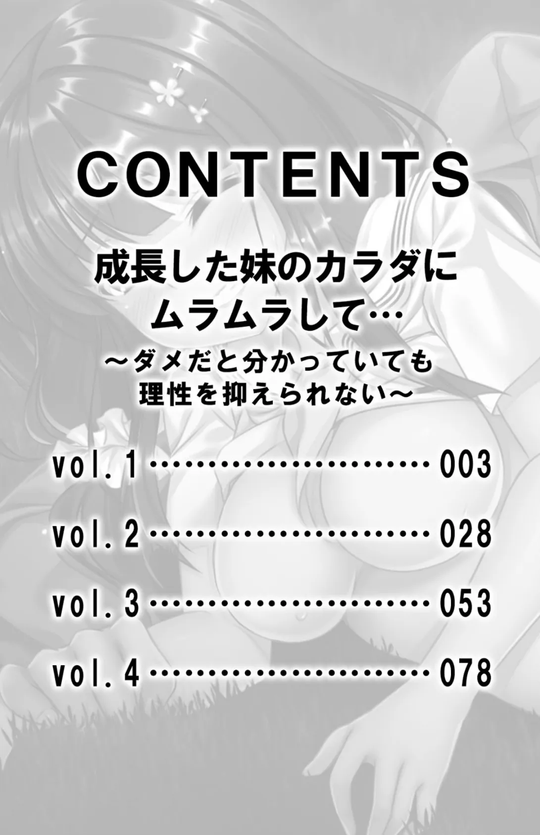 成長した妹のカラダにムラムラして…〜ダメだと分かっていても理性を抑えられない〜【合本版】 3ページ